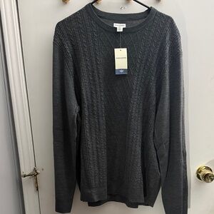 Dockers Men's Charcoal Crewneck Sweater